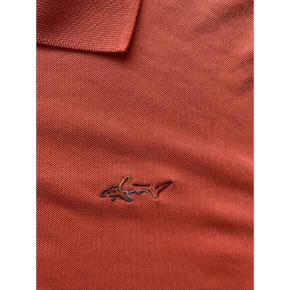 Greg Norman Tasso Elba ProTech Performance Polo Five Iron Coral Crush READ XL - Picture 6 of 11